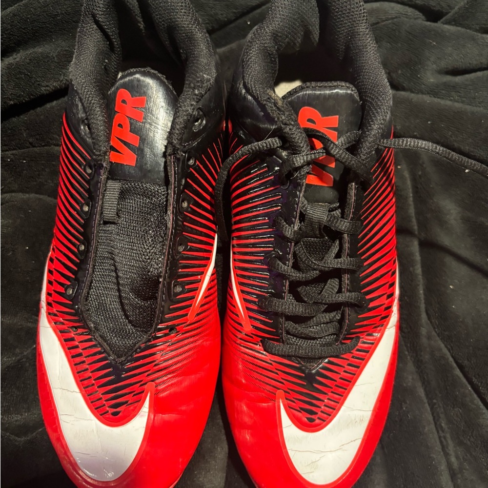 Nike Red and Black VPR cleats